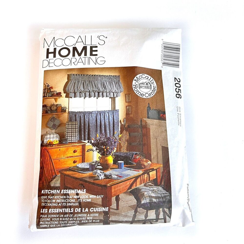 McCall's #2056 Kitchen Essentials Sewing Pattern New RETRO 90'S COUNTRY KITCHEN